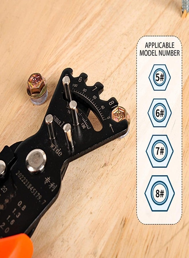 SWAMINE Wire Stripper Multifunctional Cable Stripper Wire Cutter Wire Crimper Automatic Wire Stripping Pliers Tool for Wire Stripping Cutting Crimping Winding Wrench Tool (5 IN 1 Wire Stripper) - Image 3